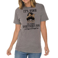 Funny Office Staff It's Fine, I'm Fine And Everyth Vintage T-shirt | Artistshot