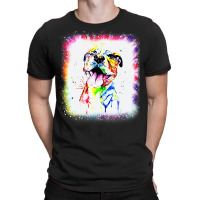 Pit Bull Terrier Dog, Dad Mom Boy Girl Tie Dye Ble T-shirt | Artistshot