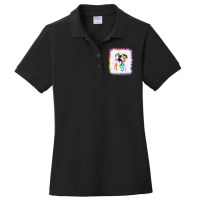 Pit Bull Terrier Dog, Dad Mom Boy Girl Tie Dye Ble Ladies Polo Shirt | Artistshot