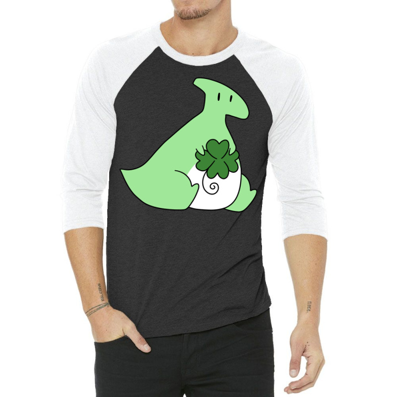 Lucky Green Hadrosaurus 3/4 Sleeve Shirt | Artistshot