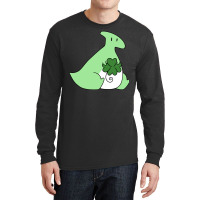 Lucky Green Hadrosaurus Long Sleeve Shirts | Artistshot