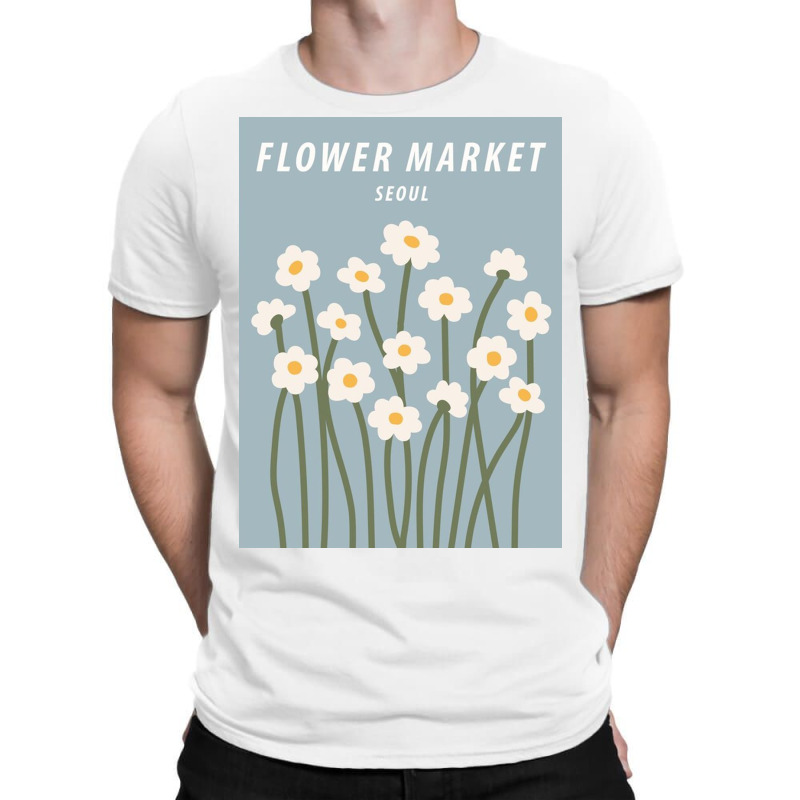 Flower Market Poster T-shirt | Artistshot