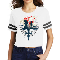 Final Fantasy Viii   Gunblades And Angels Scorecard Crop Tee | Artistshot