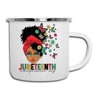 Juneteenth Is My Independence Day Black Queen And Camper Cup | Artistshot