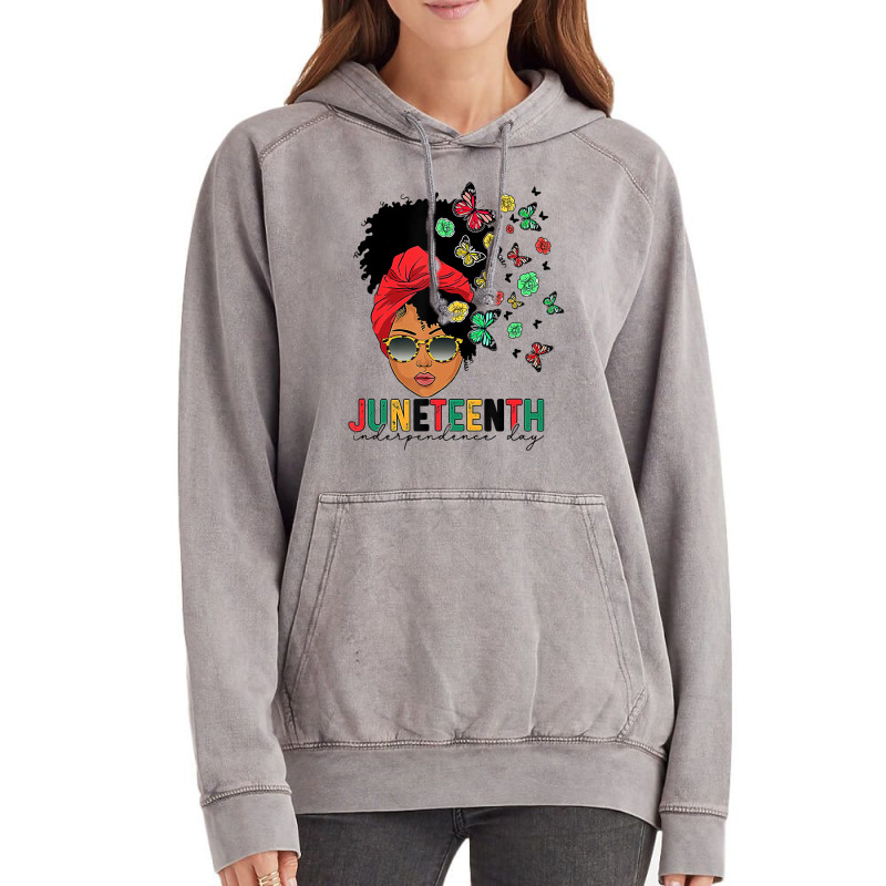 Juneteenth Is My Independence Day Black Queen And Vintage Hoodie | Artistshot