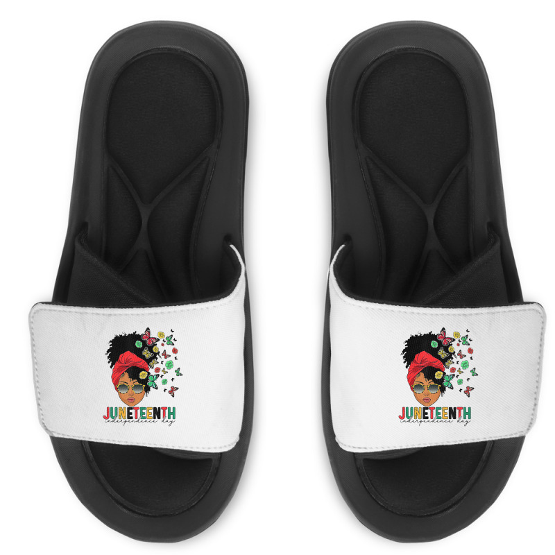 Juneteenth Is My Independence Day Black Queen And Slide Sandal | Artistshot