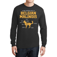 The Anatomy Of A Belgian Malinois For Dog Lover Pu Long Sleeve Shirts | Artistshot