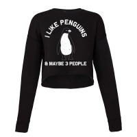 Funny Penguin Gift For Adults Women Men Him Seabir Cropped Sweater | Artistshot