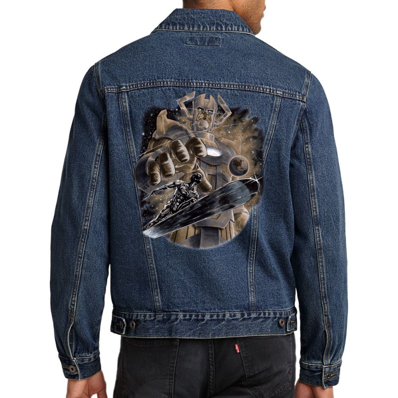 Silver Surfer & Galactus Men Denim Jacket by alchaobpsr | Artistshot