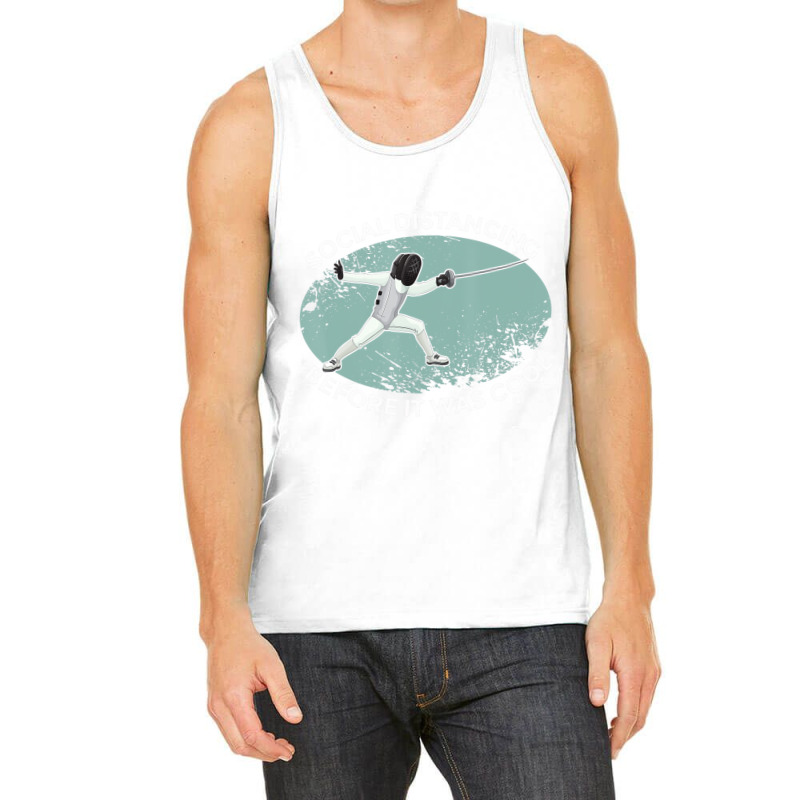 Funny Fencing Humor Hit Others First Professional Tank Top | Artistshot