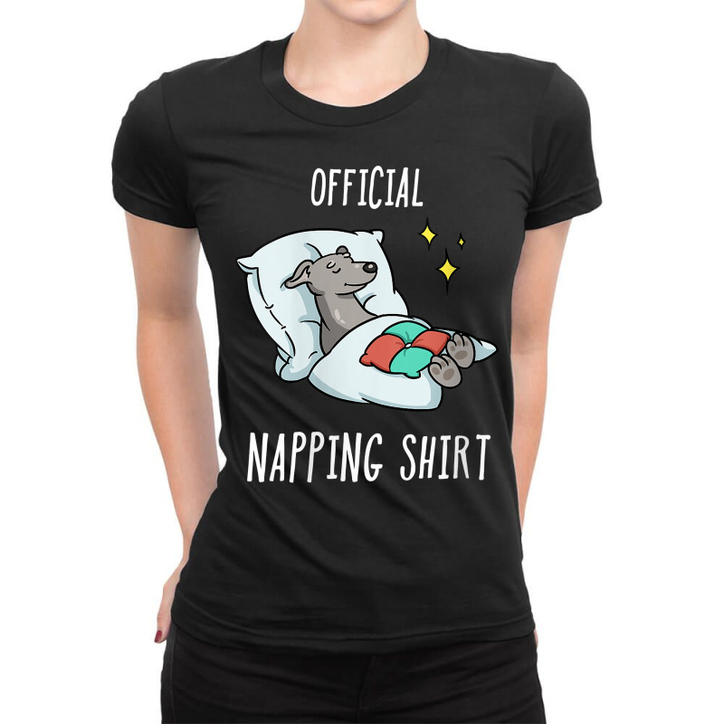 Womens Sleeping Italian Greyhound Pajamas Sleepyhe Ladies Fitted T-Shirt by byrneo | Artistshot