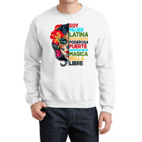 Womens Soy Mujer Latina Tee Poderosa Magica Bella Crewneck Sweatshirt | Artistshot