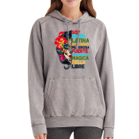 Womens Soy Mujer Latina Tee Poderosa Magica Bella Vintage Hoodie | Artistshot