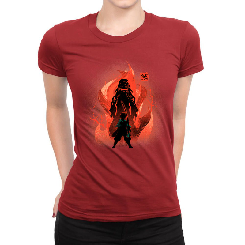 Dance Of The Fire God Ladies Fitted T-Shirt by gesangkotianv | Artistshot