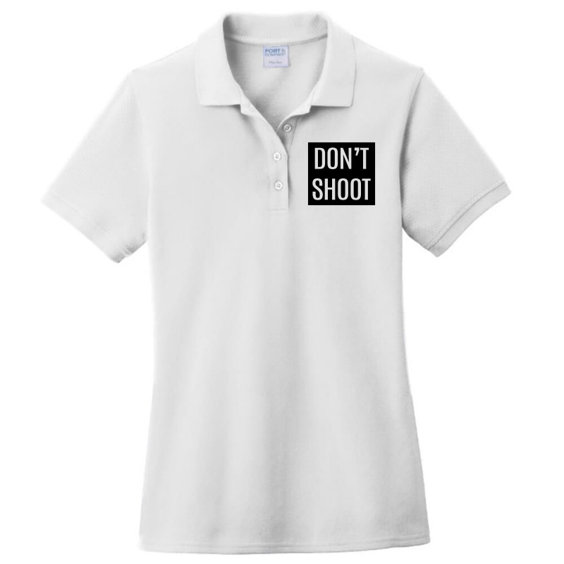 Don't Shoot Ladies Polo Shirt by Chris Ceconello | Artistshot