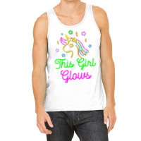 This Girl Glows Retro 80s Birthday Party Eighties Tank Top | Artistshot