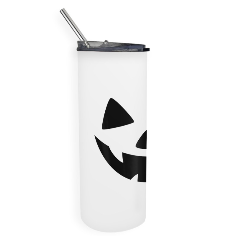 Men's Women's Pumpkin Monster Face Halloween Costu Skinny Tumbler | Artistshot