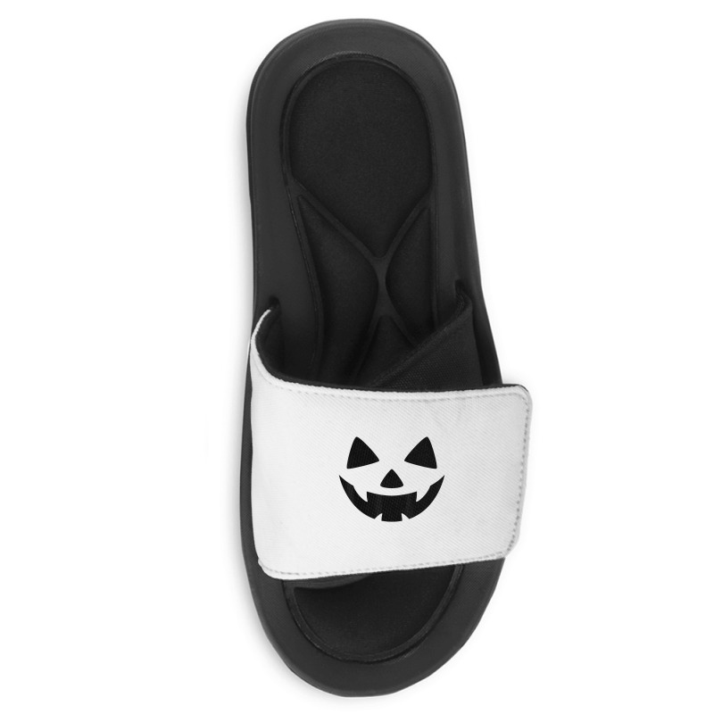 Men's Women's Pumpkin Monster Face Halloween Costu Slide Sandal | Artistshot