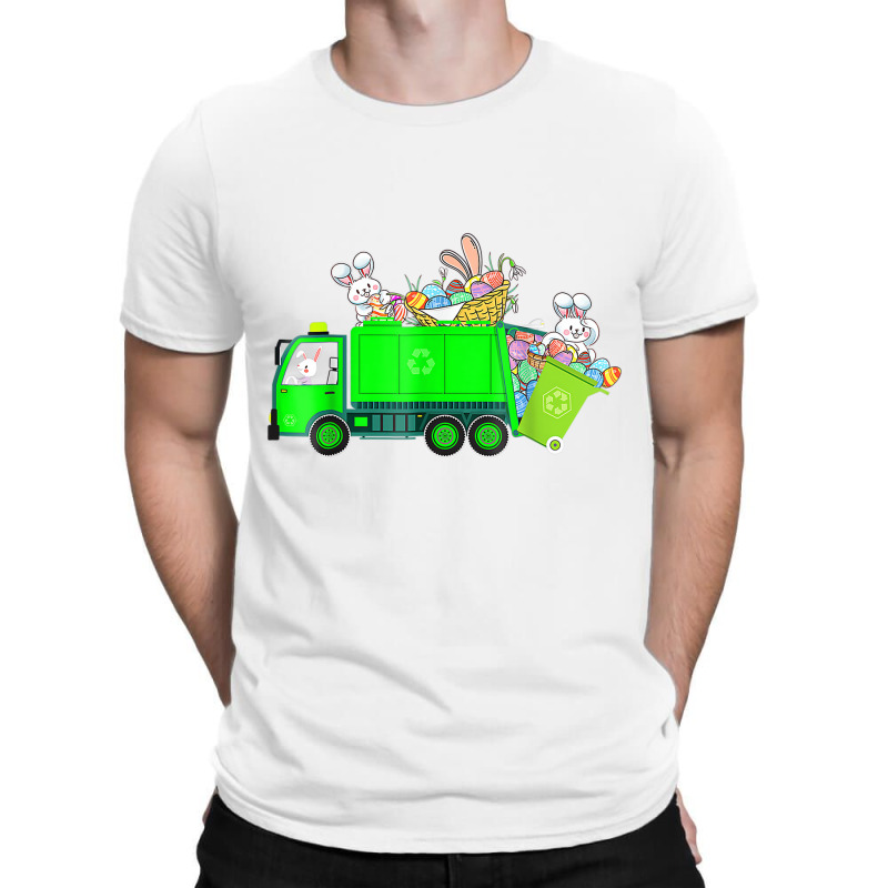 Bunny Riding Garbage Truck Easter Day Bunny Garbag T-shirt | Artistshot