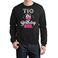 Tio Of The Birthday For Girl Cow Farm Birthday T S Crewneck Sweatshirt | Artistshot