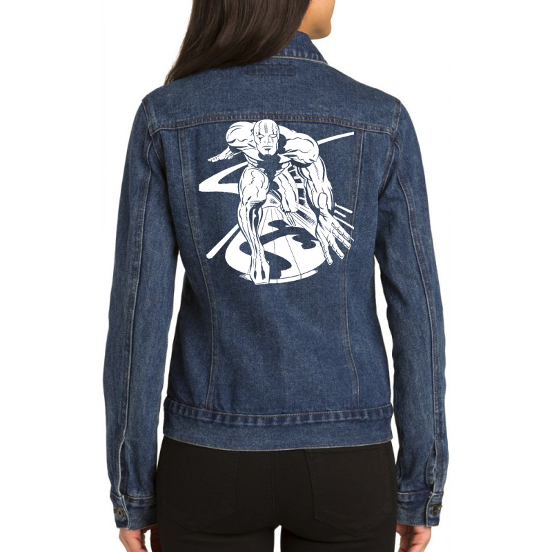 Silver Surfer 5 T Shirt Ladies Denim Jacket | Artistshot