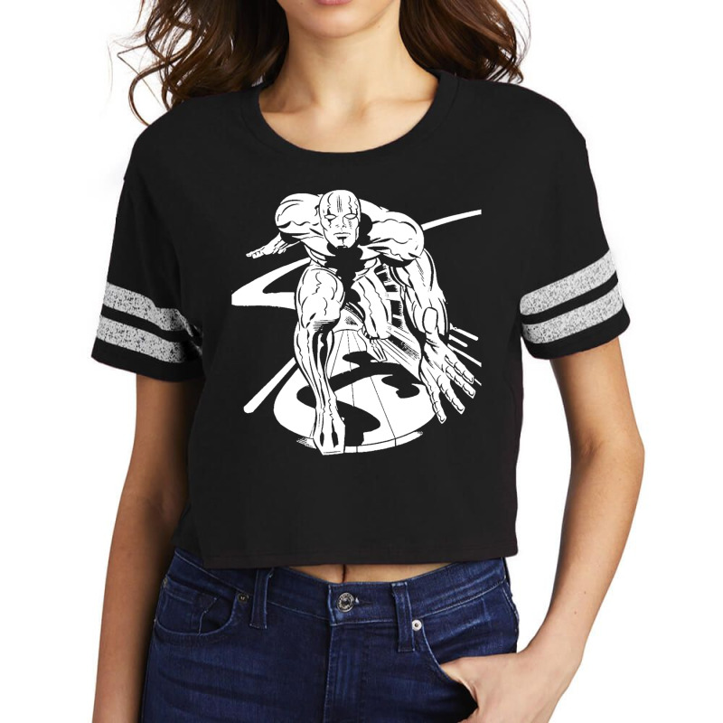 Silver Surfer 5 T Shirt Scorecard Crop Tee | Artistshot