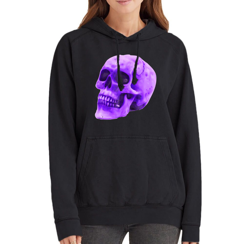 Purple Skull Biker T Shirt Vintage Hoodie by voutsro | Artistshot