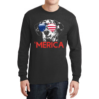 Merica Dalmatian American Flag 4th Of July T Shirt Long Sleeve Shirts | Artistshot