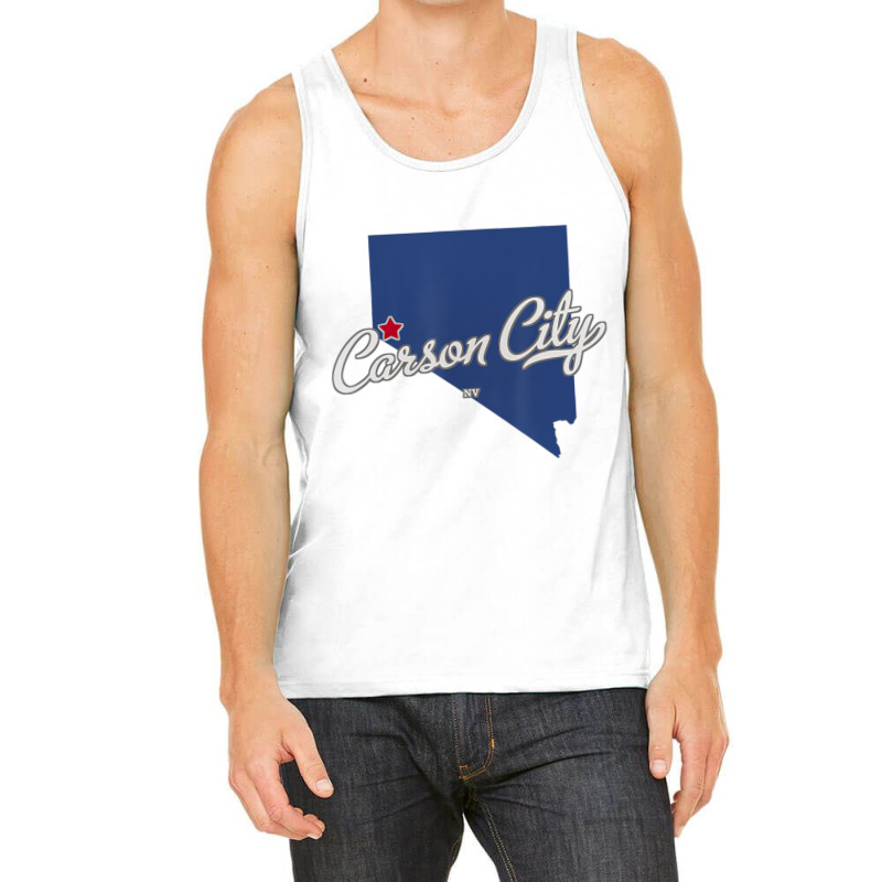 Carson City Nevada Nv Map T Shirt Tank Top | Artistshot