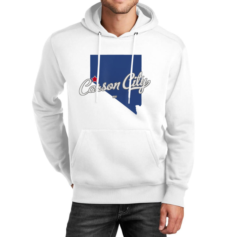 Carson City Nevada Nv Map T Shirt Unisex Hoodie | Artistshot