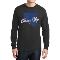 Carson City Nevada Nv Map T Shirt Long Sleeve Shirts | Artistshot