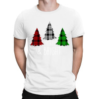 Merry And Bright Christmas Family Pajamas Matching T-shirt | Artistshot