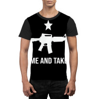 Gun Rights Supporter Ar 15 Come And Take It 2a Gun Graphic T-shirt | Artistshot