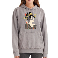 T Shirt, Edo Period Japan, Geisha Portrait With Ca Vintage Hoodie | Artistshot