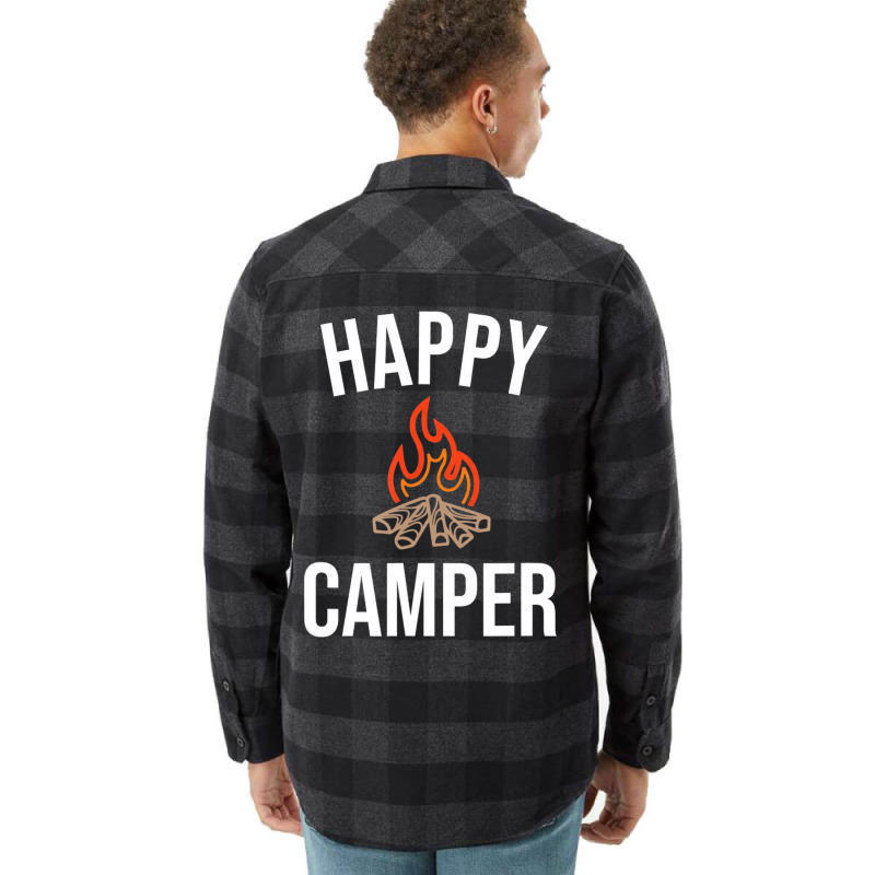 Happy Camper T Shirt Flannel Shirt | Artistshot