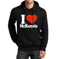 I Love Mckenzie, I Heart Mckenzie, Red Heart Valen Unisex Hoodie | Artistshot