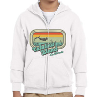 Catalina Island California Retro Snorkeling And Di Youth Zipper Hoodie | Artistshot