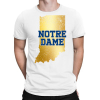 Vintage Notre Dame Shirt Notre Dame Map Women Men T-shirt | Artistshot