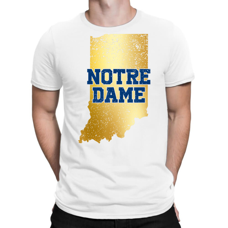 Vintage Notre Dame Shirt Notre Dame Map Women Men T-shirt | Artistshot