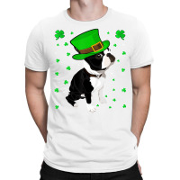 Funny Irish Leprechaun Hat Boston Terrier St. Patr T-shirt | Artistshot