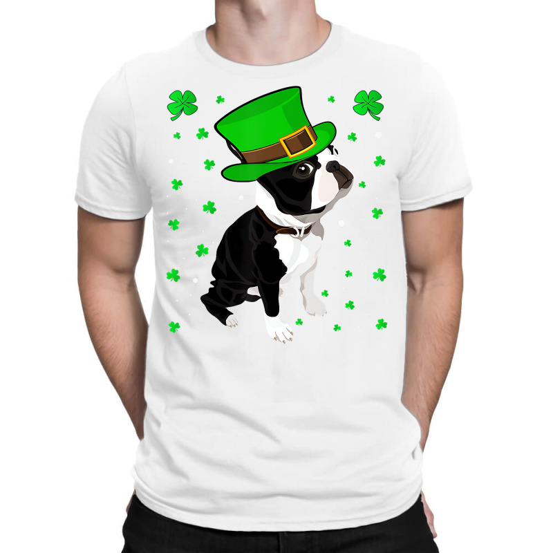 Funny Irish Leprechaun Hat Boston Terrier St. Patr T-shirt | Artistshot