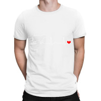 I Love My Cow Valve Ekg Heartbeat Heart Patient T T-shirt | Artistshot