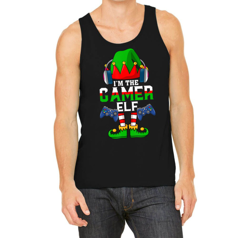 Merry Xmas Video Gamer Elf Matching Family Christm Tank Top | Artistshot