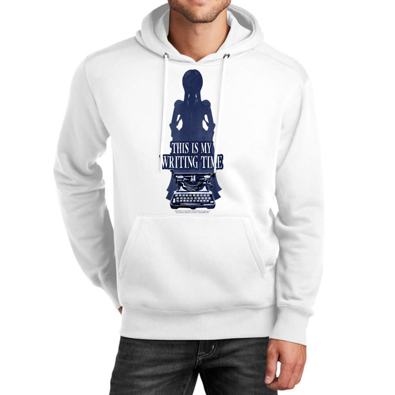 Wednesday This Is My Writing Time Typewriter Poste Unisex Hoodie | Artistshot