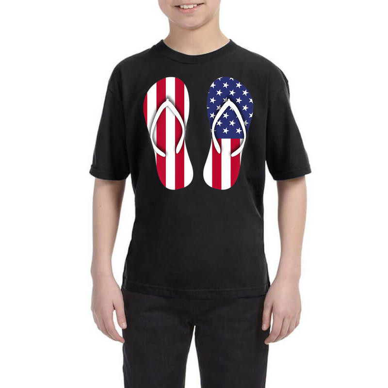 Flip Flops Red White And Blue Patriotic Sandals Be Youth Tee | Artistshot