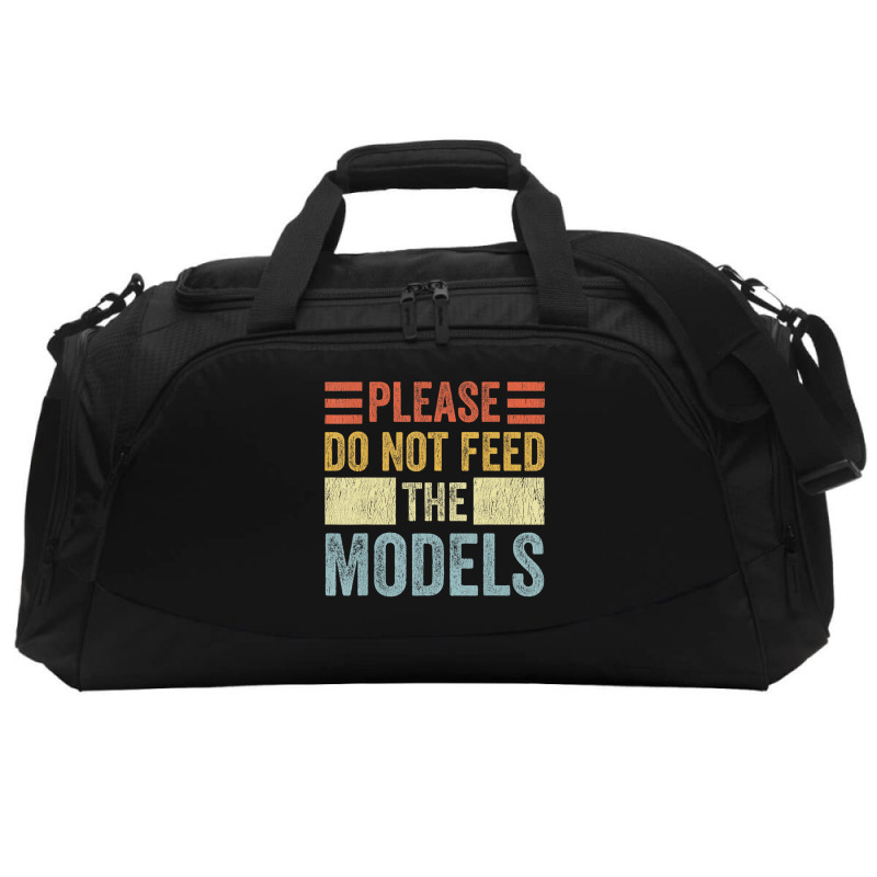 Please Don't Feed The Models Funny Sarcastic T Shi Active Duffel | Artistshot