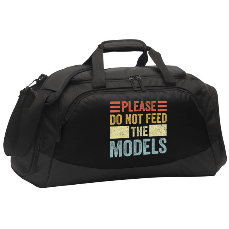 Please Don't Feed The Models Funny Sarcastic T Shi Active Duffel | Artistshot