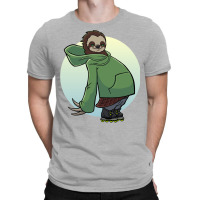 Sloth Roller Blade Skating T-shirt | Artistshot