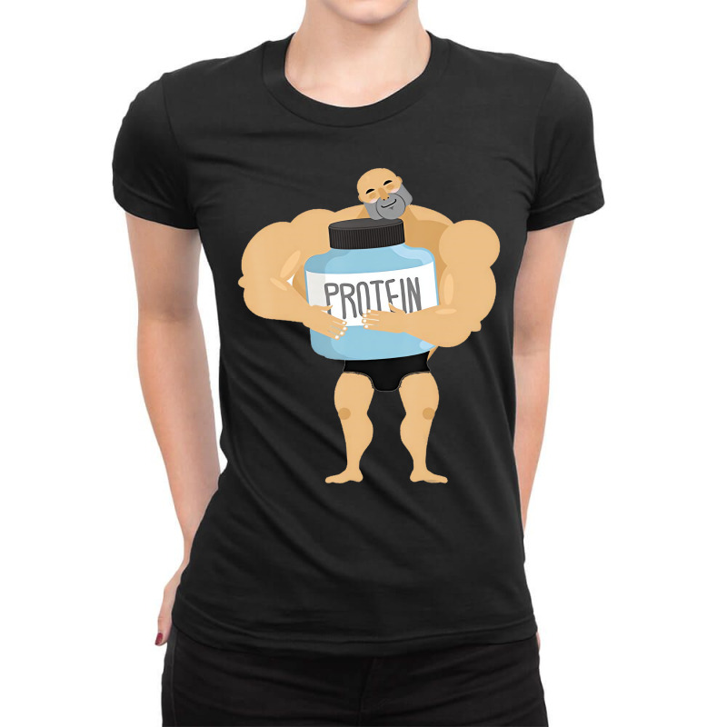 I Love Protein T Shirt Ladies Fitted T-Shirt by kranendon | Artistshot