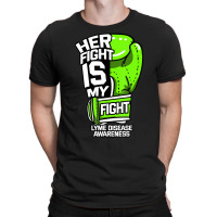 Her Fight Is My Fight Lyme Disease Awareness Eryth T-shirt | Artistshot